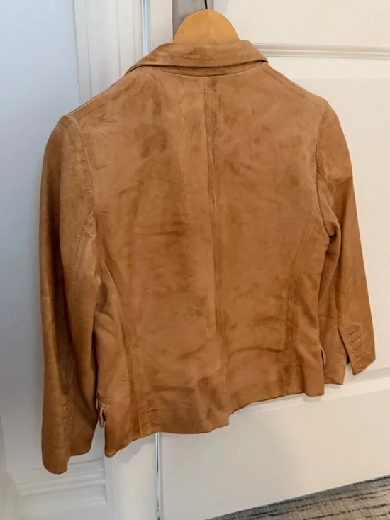 Zadig & Voltaire Suede Blazer in Tan/Camel - Picture 4 of 5